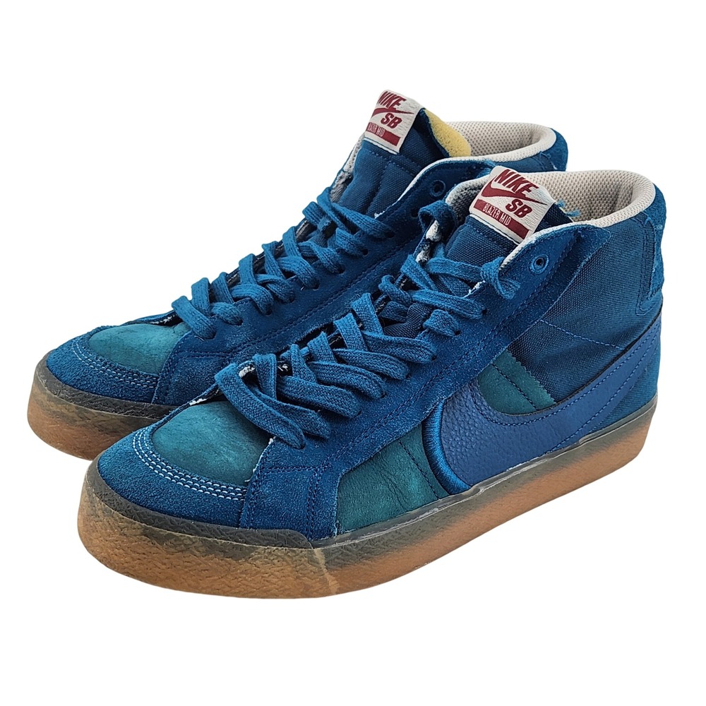 Nike SB Blazer Mid Mens Size 9 Blue Gum DV5468-300 Suede Skate Sneakers